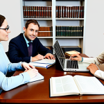 Study Group Session**

"A diverse group of professional adults, fully clothed in modest attire, collaborating around a table covered with law books and laptops, safe for work, appropriate content, family-friendly, well-lit study room, perfect anatomy, correct proportions, natural pose, high quality, professional."

**
