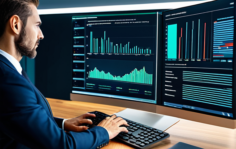 법률 실무에서의 기술적 진보 - AI-Powered Legal Research**
A lawyer in a modern office, using an AI-powered legal research platfor...