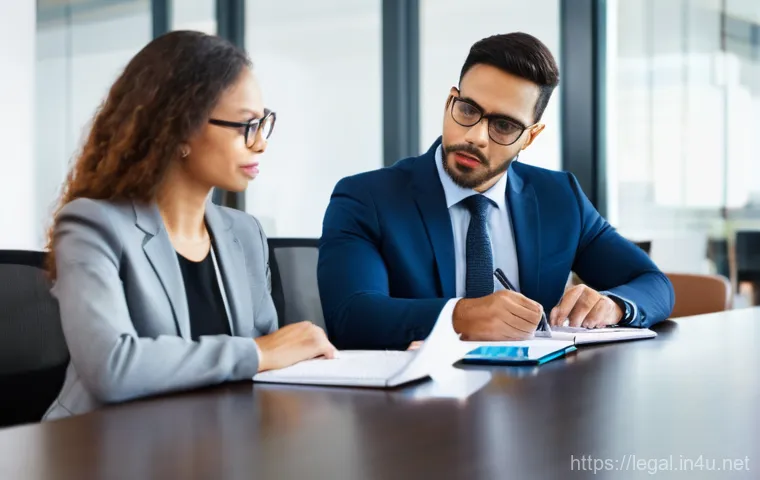 법률 자문가 직장 내 갈등 해결 - A diverse young professional, male, appears overwhelmed and isolated, sitting alone at a desk in a m... 법률 자문가 직장 내 갈등 해결 - A diverse young professional, male, appears overwhelmed and isolated, sitting alone at a desk in a m...