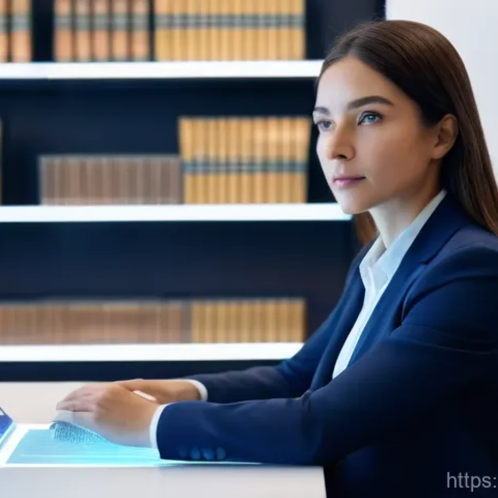 법률 자문가의 전문 분야 선택 - **Image Prompt 1: The Human Touch in an AI-Driven Legal World**
    A professional female legal advi...