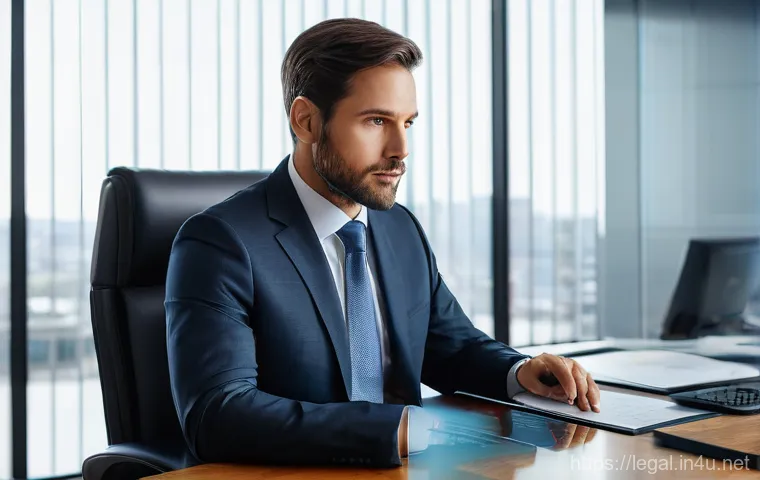 법률자문가를 위한 커리어 상담 - **Prompt 1: The Evolving Lawyer-AI Partnership**
    "A male lawyer in his late 30s, professionally ...