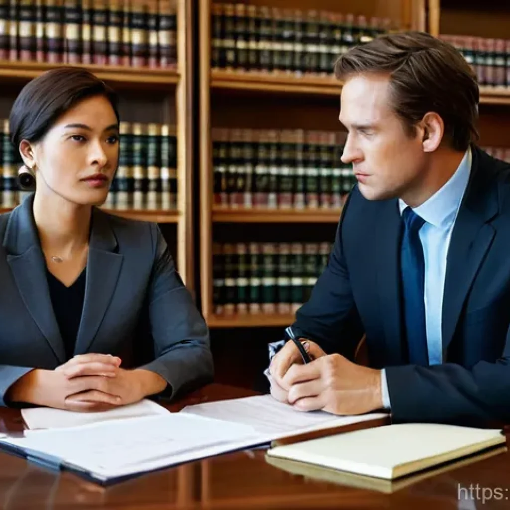 법률자문가의 법적 대응 전략 - **Prompt 1: Initial Legal Consultation**
    A concerned individual, dressed in business casual atti...