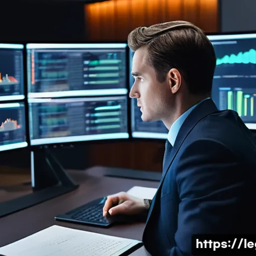 법률 자문가 업무 분석 - **Image Prompt 1: The Modern Corporate Legal Advisor's Command Center**
A highly detailed, wide-...